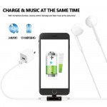 Wholesale New Mini 2-in-1 IP Lighting iOS Multi-Function Connector Adapter with Charge Port and Headphone Jack for iPhone, iDevice (Black)